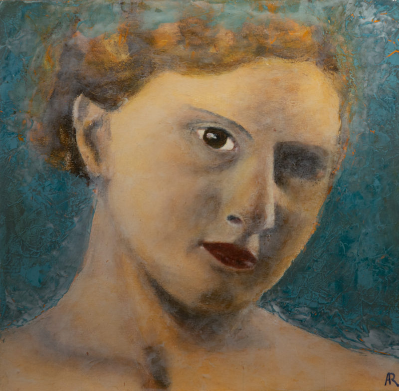 Fading past, portrait of a woman by andré romijn