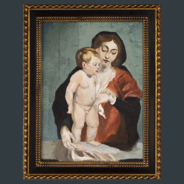 Madonna with child after rubens by André Romijn Artist portrait painter