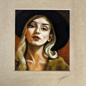 Woman with hat - Fine Art Print