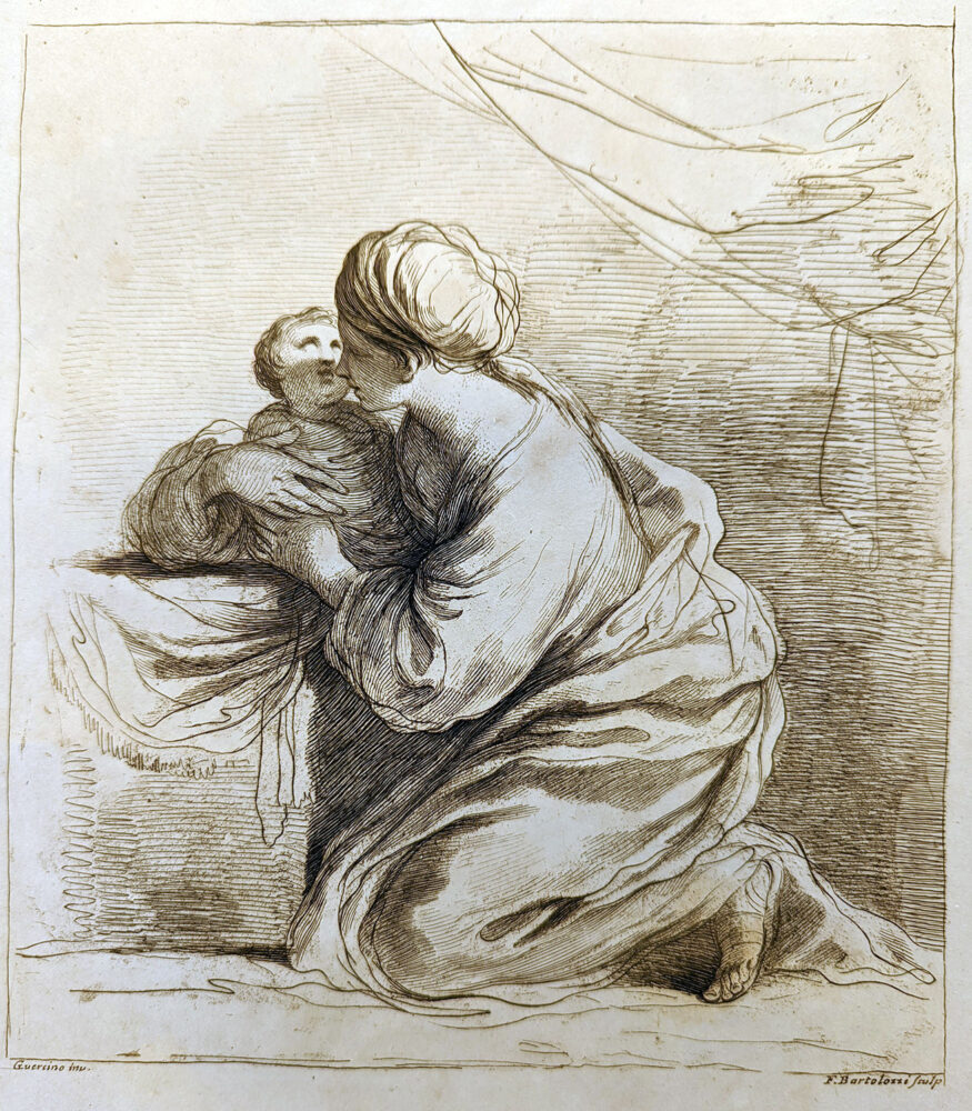 Woman on her Knees with a Child