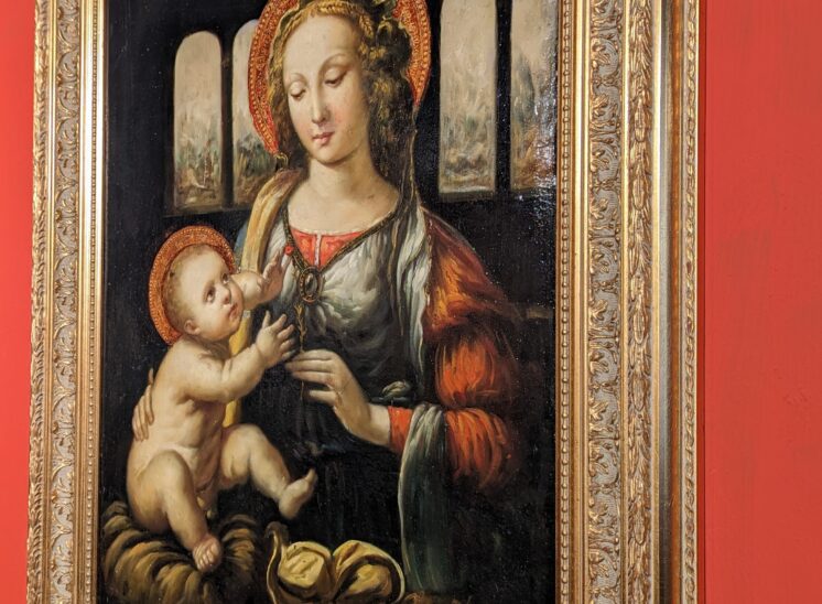 Madonna van de Anjer, naar Leonardo da Vinci